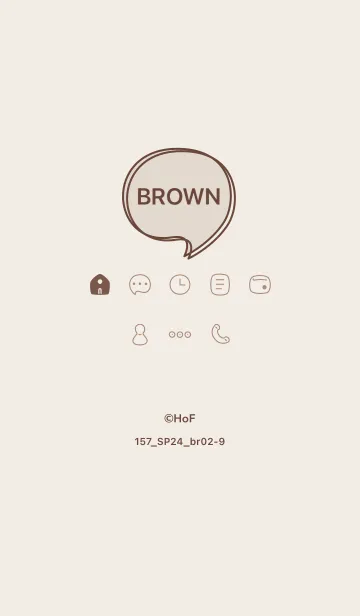 [LINE着せ替え] 157.24_ブラウン2-9の画像1