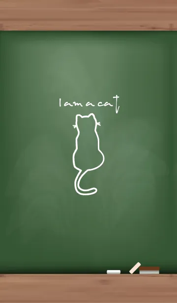 [LINE着せ替え] Black Board I am a cat 29の画像1