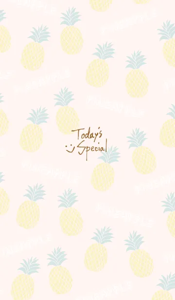 [LINE着せ替え] スマイル パイナップル ピンク8の画像1