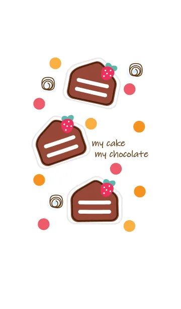[LINE着せ替え] Sweet chocolate cake 4の画像1