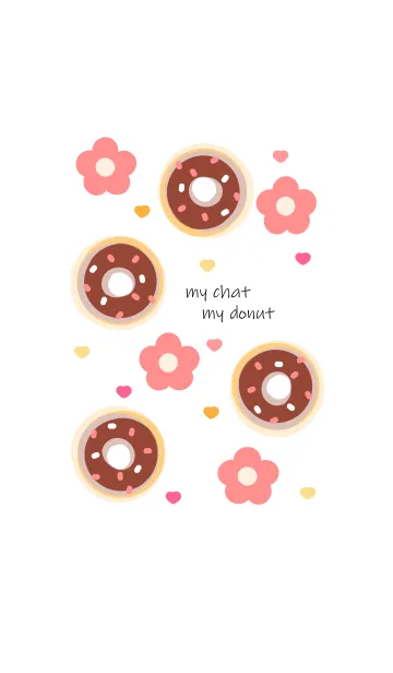 [LINE着せ替え] Chocolate donut 11 :)の画像1