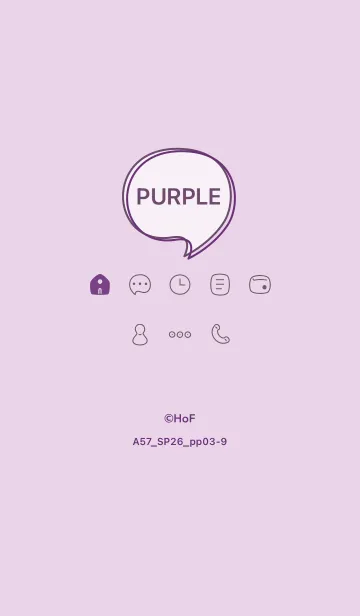 [LINE着せ替え] A57.26_パープル3-9の画像1