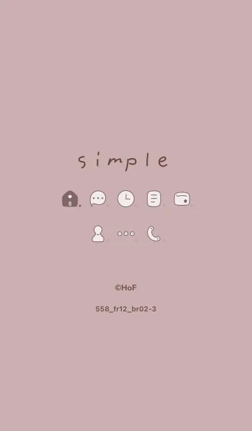 [LINE着せ替え] 558.12_ピンク2 ブラウン2-3の画像1