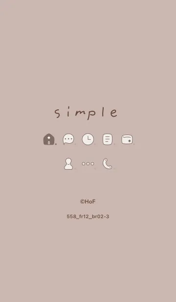 [LINE着せ替え] 558.12_ベージュ2 ブラウン2-3の画像1