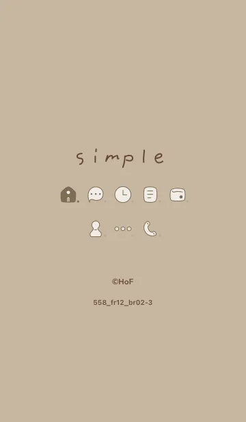 [LINE着せ替え] 558.12_ベージュ4 ブラウン2-3の画像1