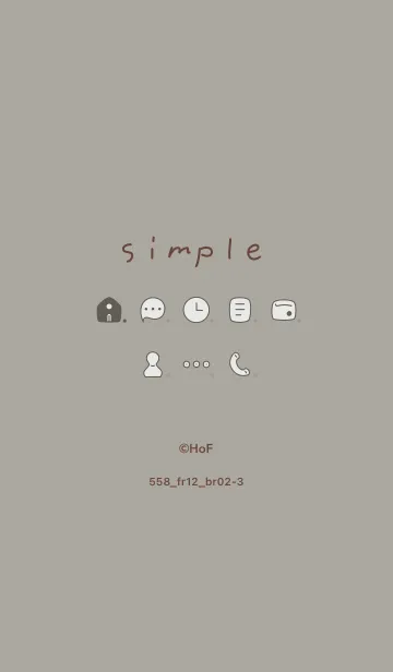 [LINE着せ替え] 558.12_スモーキーアッシュ ブラウン2-3の画像1