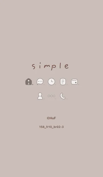 [LINE着せ替え] 158.10_ベージュ2 ブラウン2-3の画像1