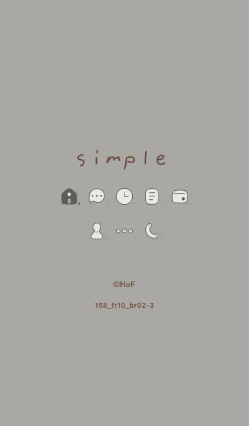 [LINE着せ替え] 158.10_スモーキーアッシュ ブラウン2-3の画像1