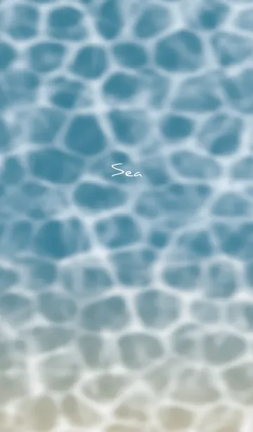 [LINE着せ替え] ベージュとブルー : 海の画像1