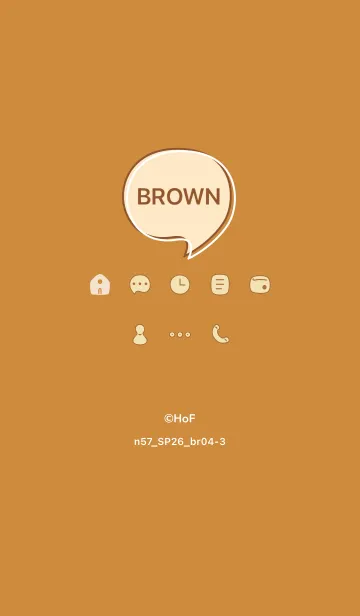 [LINE着せ替え] n57.26_ブラウン4-3の画像1