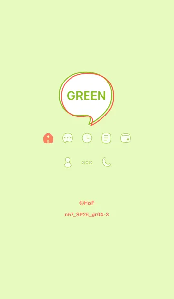[LINE着せ替え] n57.26_グリーン4-3の画像1