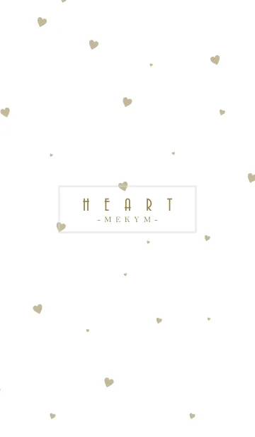 [LINE着せ替え] HEART-Beige MEKYM 18の画像1