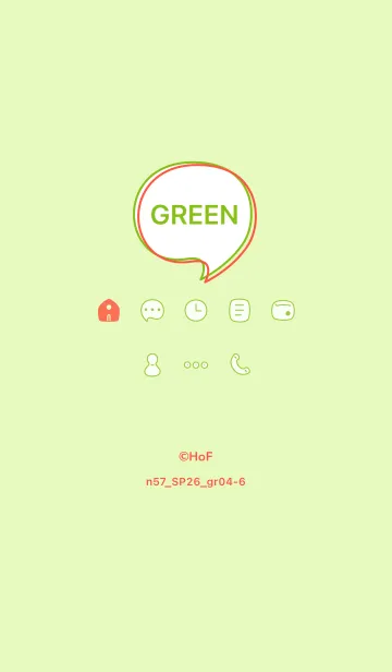 [LINE着せ替え] n57.26_グリーン4-6の画像1