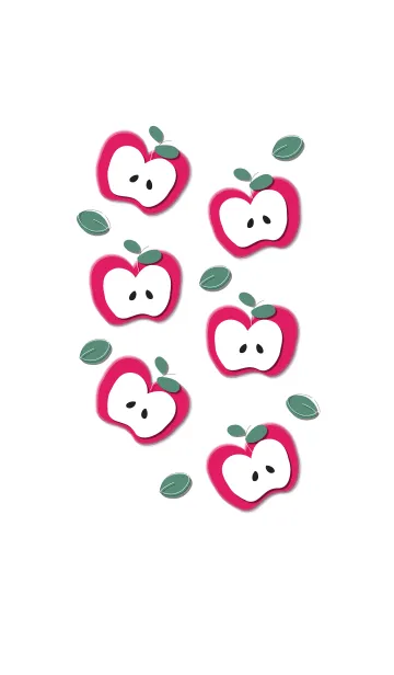 [LINE着せ替え] Yummy apples theme 120 :)の画像1