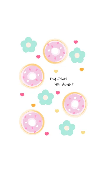 [LINE着せ替え] Blueberry donut 9の画像1