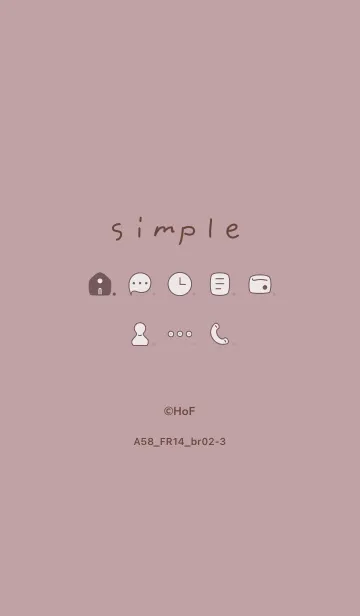 [LINE着せ替え] A58.14_ピンク2 ブラウン2-3の画像1