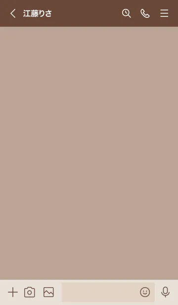 [LINE着せ替え] A58.14_ベージュ3 ブラウン2-3の画像3