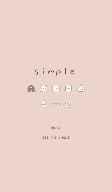 [LINE着せ替え] 558.12_ベージュ ブラウン2-6の画像1