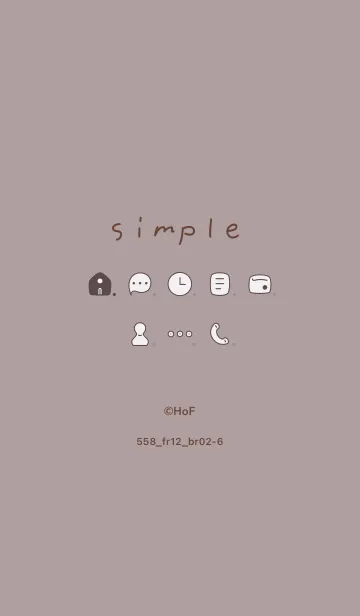 [LINE着せ替え] 558.12_ショコラ ブラウン2-6の画像1