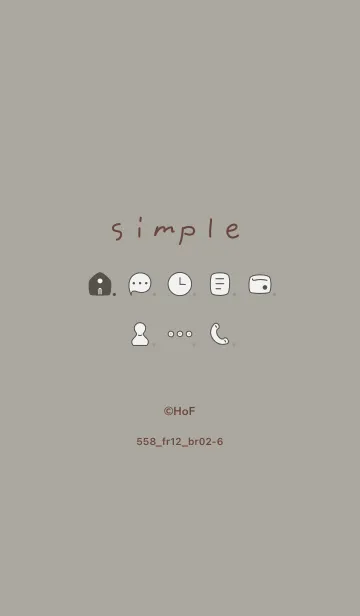 [LINE着せ替え] 558.12_スモーキーアッシュ ブラウン2-6の画像1