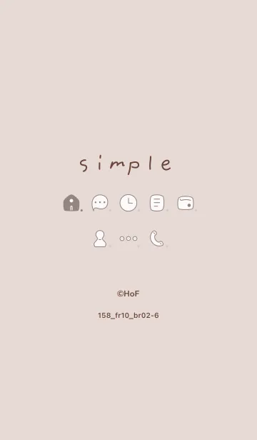 [LINE着せ替え] 158.10_ベージュ ブラウン2-6の画像1