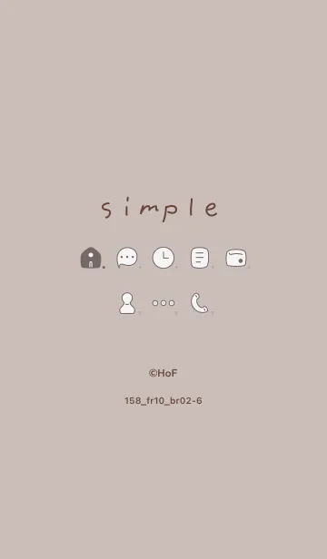 [LINE着せ替え] 158.10_ベージュ2 ブラウン2-6の画像1