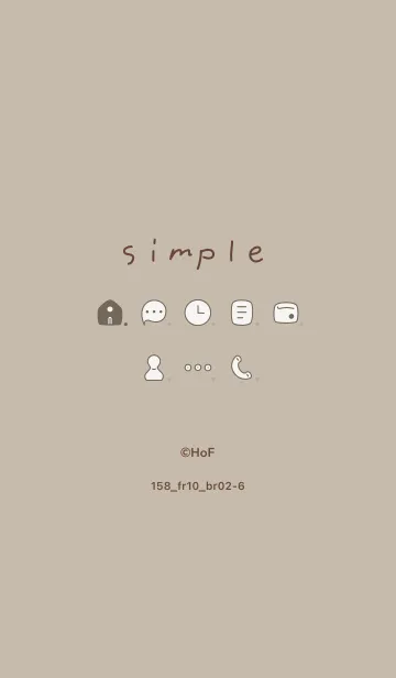 [LINE着せ替え] 158.10_ベージュ4 ブラウン2-6の画像1