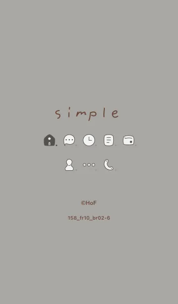[LINE着せ替え] 158.10_スモーキーアッシュ ブラウン2-6の画像1