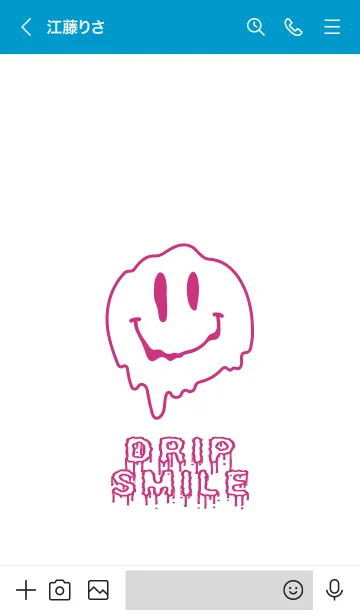 [LINE着せ替え] ドリップ スマイル 11の画像3