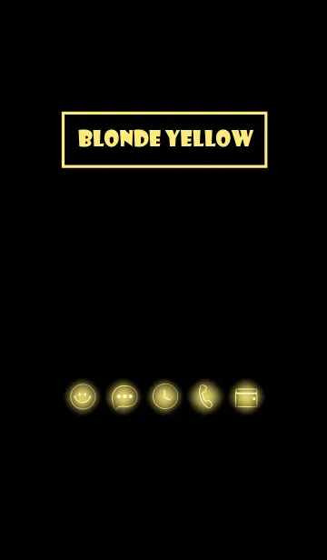 [LINE着せ替え] Blonde Yellow Neon Theme Ver.9 (JP)の画像1