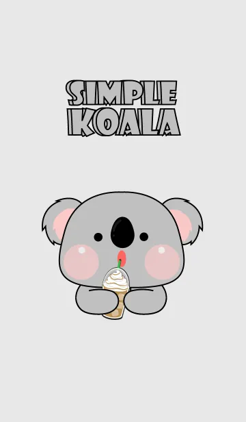 [LINE着せ替え] Simple Cutie Koala Theme (JP)の画像1