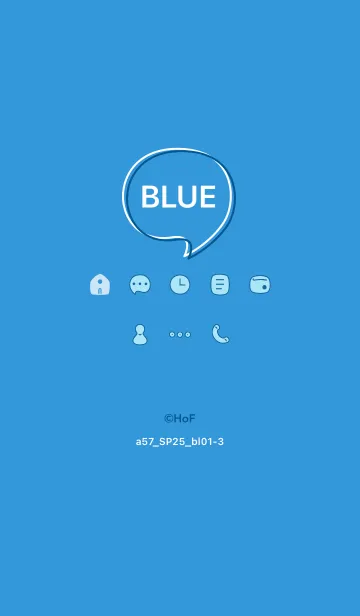 [LINE着せ替え] a57.25_ブルー1-3の画像1