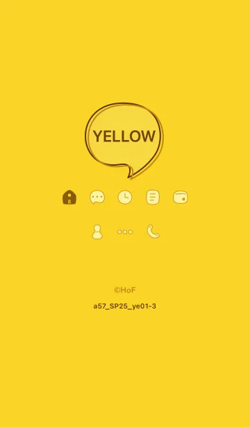 [LINE着せ替え] a57.25_イエロー1-3の画像1