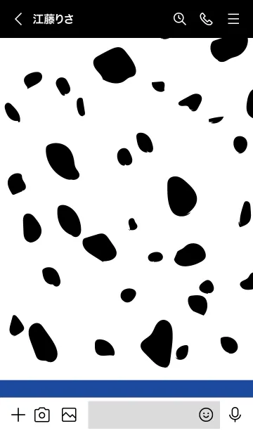 [LINE着せ替え] Dalmatian -Blue-の画像3