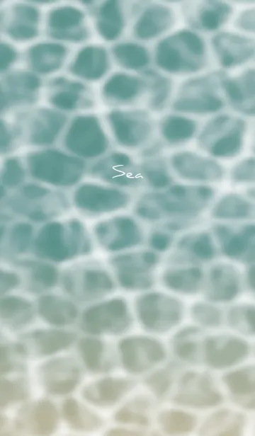 [LINE着せ替え] ベージュとグリーン : 海の画像1