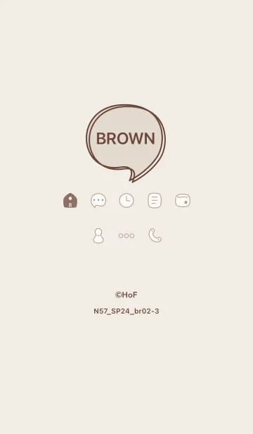 [LINE着せ替え] N57.24_ブラウン2-3の画像1