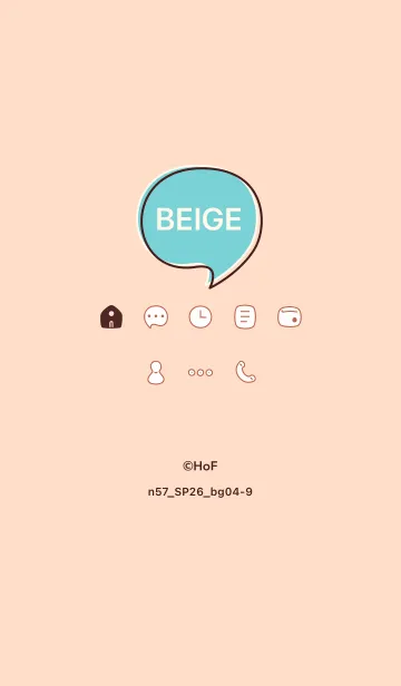 [LINE着せ替え] n57.26_ベージュ4-9の画像1