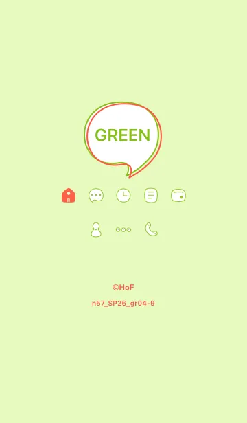 [LINE着せ替え] n57.26_グリーン4-9の画像1