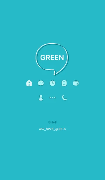 [LINE着せ替え] a57.25_グリーン6-6の画像1