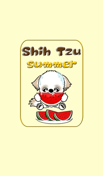 [LINE着せ替え] シーズー犬の夏の画像1