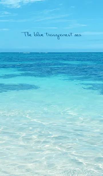 [LINE着せ替え] The blue transparent sea 29の画像1