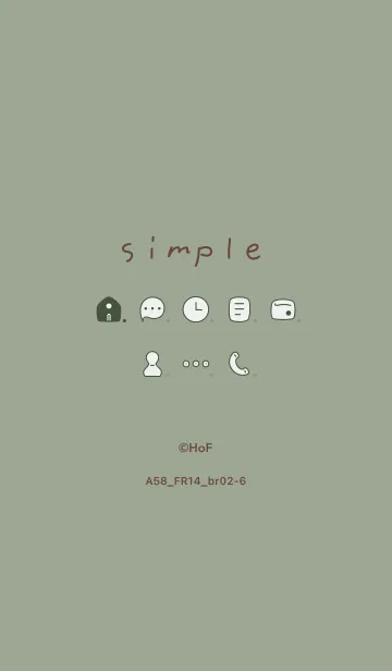 [LINE着せ替え] A58.14_スモーキーMアッシュ ブラウン2-6の画像1