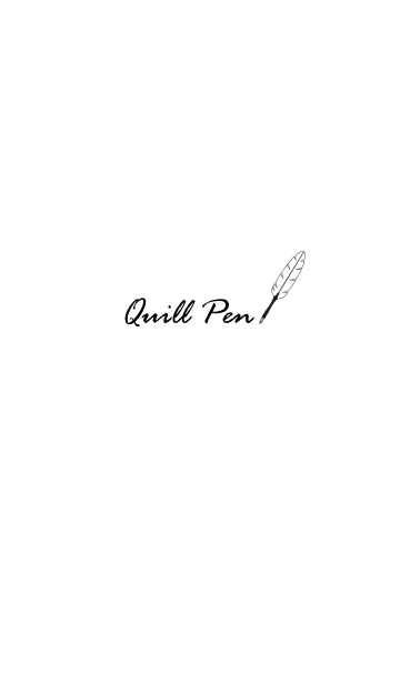 [LINE着せ替え] Quill Pen[Monotone]の画像1