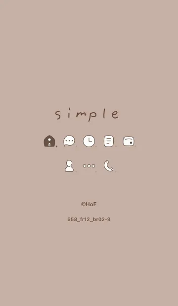 [LINE着せ替え] 558.12_ベージュ3 ブラウン2-9の画像1