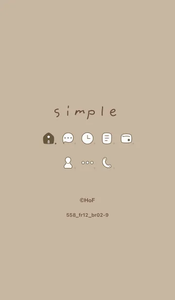 [LINE着せ替え] 558.12_ベージュ4 ブラウン2-9の画像1