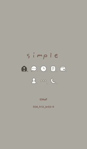 [LINE着せ替え] 558.12_スモーキーアッシュ ブラウン2-9の画像1