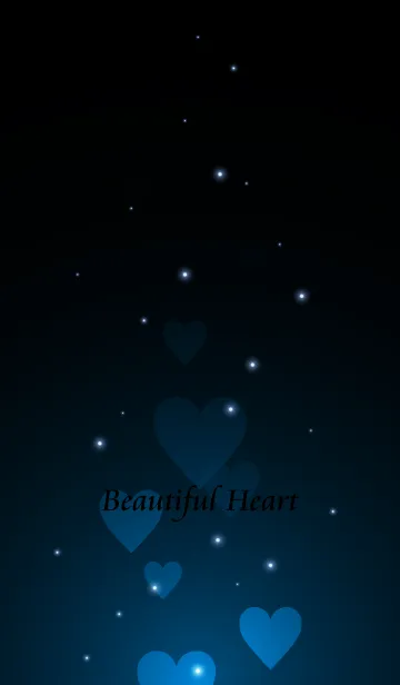 [LINE着せ替え] - Beautiful Bronze Blue Heart -の画像1