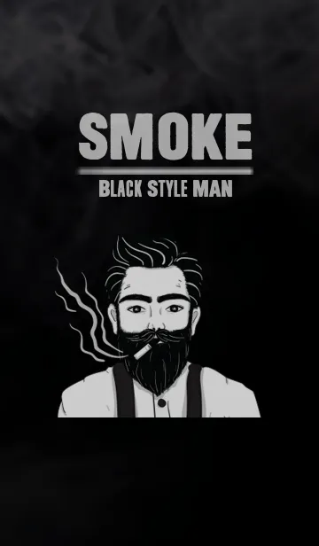 [LINE着せ替え] Black Style Man - Smokeの画像1