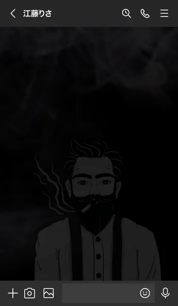 [LINE着せ替え] Black Style Man - Smokeの画像3
