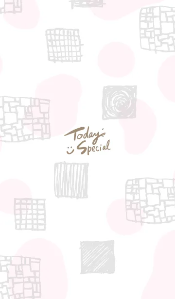 [LINE着せ替え] おしゃれ グレー四角16の画像1